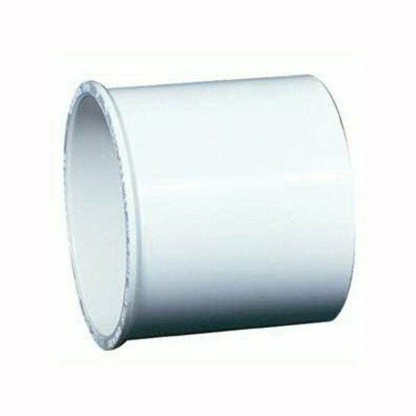 Ipex Cplg W/Stp 4in Hxh Pvc 040604